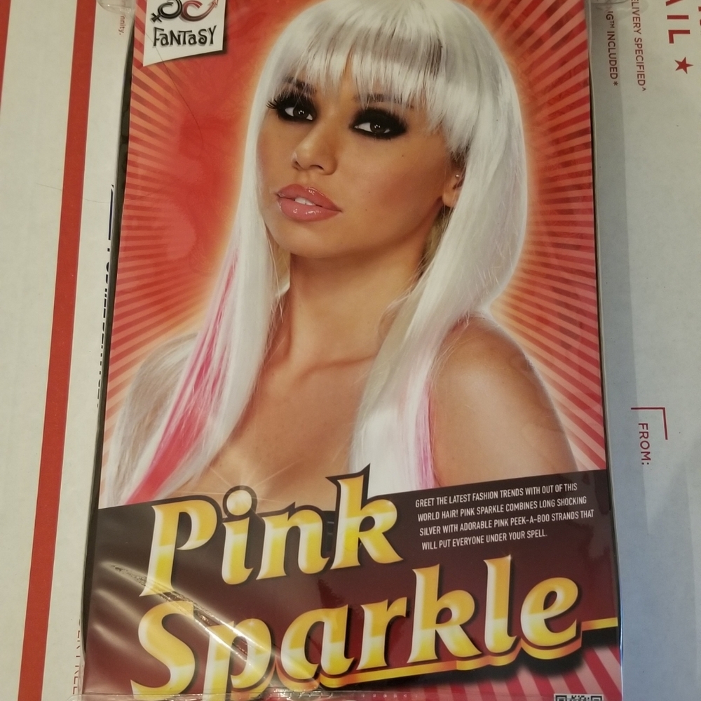 Erotic Fantasy Pink Sprkle Long Wig